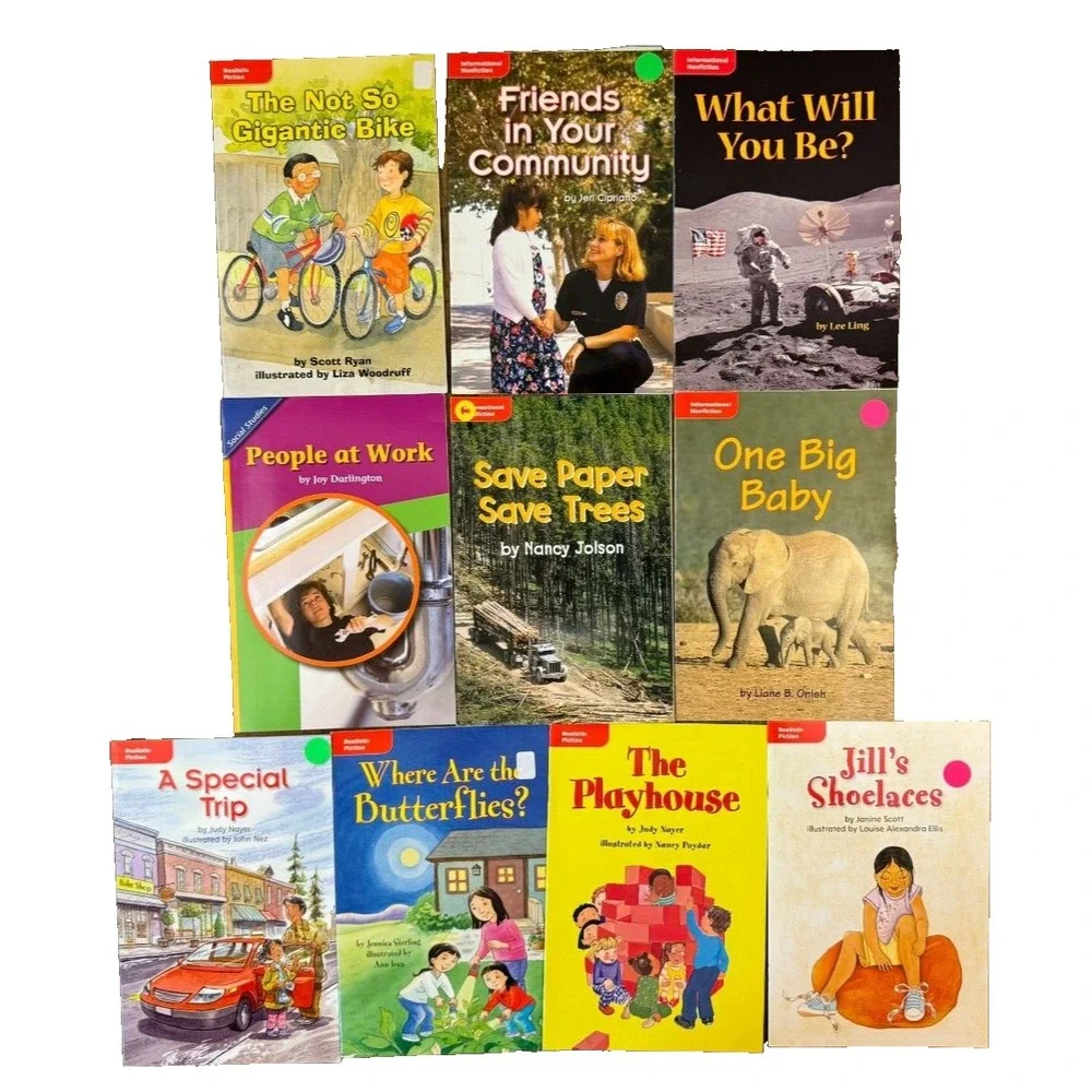 Kids Classroom Homeschool Fiction Nonfiction Readers Books K 1 Early Reading Lot